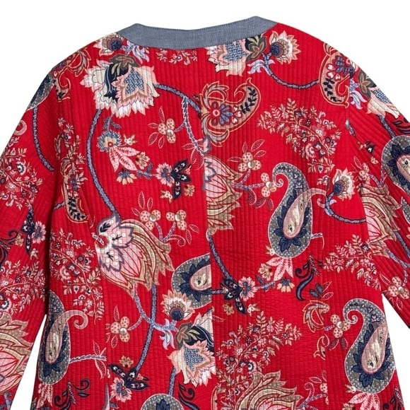 TALBOTS MIXED PATTERN QUILTED JACKET NWT WOMENS SIZE SMALL - Picture 7 of 9